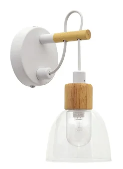 Applique murale de salle de bain H. 20 x P. 16 x L. 10,5 cm Bedglass IP44 G9 33W blanc Seynave