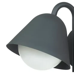 Applique murale Denar LED intégrée 700lm 12W IP44 GoodHome gris anthracite