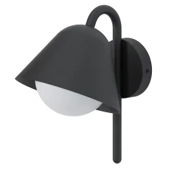 Applique murale Denar LED intégrée 700lm 12W IP44 GoodHome gris anthracite