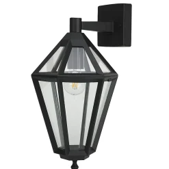 Applique murale descendante Radley E27 IP44 GoodHome noir