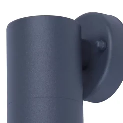 Applique murale descendante Candiac LED intégrée 380lm 4.3W IP44 GoodHome gris anthracite