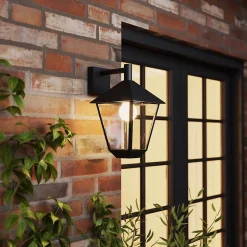 Applique murale descendante Docker E27 25W IP44 GoodHome noir