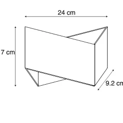 Applique murale design blanche - Fold