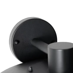 Applique murale design extérieure noire IP44 - Morty