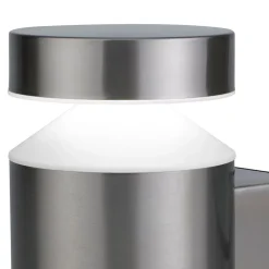 Applique murale Devlin LED intégrée 800lm 10W IP44 GoodHome chrome