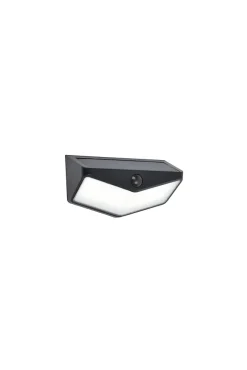 Applique murale d'extérieur avec capteur LED solaire Wings noir IP54 3,7W 500lm Lutec