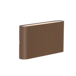 Applique murale d'extérieur moderne rouille brune 17,5 cm avec LED IP65 - Batt