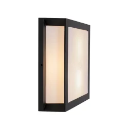 Applique murale d'extérieur moderne noire 2 lumières IP44 - Jeffrey