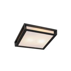 Applique murale d'extérieur moderne noire 2 lumières IP44 - Jeffrey