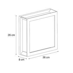Applique murale d'extérieur moderne noire 2 lumières IP44 - Jeffrey
