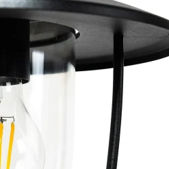 Applique murale d'extérieur moderne noire - Khana