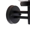 Applique murale d'extérieur noire avec plastique IP44 en acier inoxydable - Sfera