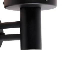 Applique murale d'extérieur noire avec plastique IP44 en acier inoxydable - Sfera
