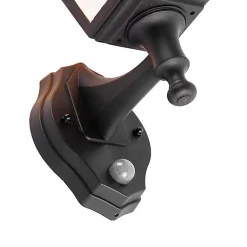 Applique murale d'extérieur classique noire avec détecteur de mouvement - Capital