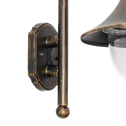 Applique murale d'extérieur classique or antique IP44 - Daphne