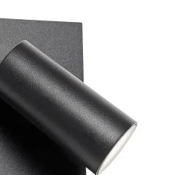 Applique murale d'extérieur noire avec LED IP54 détecteur de mouvement - Simon