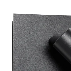 Applique murale d'extérieur noire avec LED IP54 détecteur de mouvement - Simon