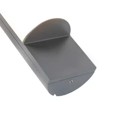Applique murale d'extérieur moderne gris foncé avec LED - Harry