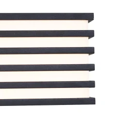 Applique murale d'extérieur moderne noire avec LED IP65 - Jail