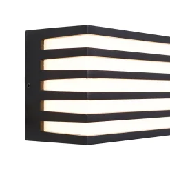 Applique murale d'extérieur moderne noire avec LED IP65 - Jail