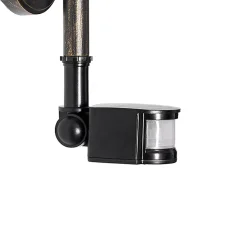 Applique murale d'extérieur or antique IP44 avec détecteur de mouvement - Daphne