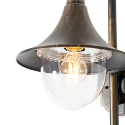 Applique murale d'extérieur or antique IP44 avec détecteur de mouvement - Daphne