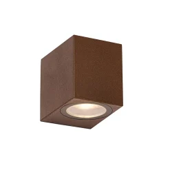 Applique murale d'extérieur moderne en plastique brun rouille - Baleno