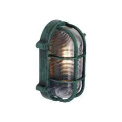 Applique murale d'extérieur verte ovale IP44 - Noutica