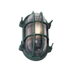 Applique murale d'extérieur verte ovale IP44 - Noutica