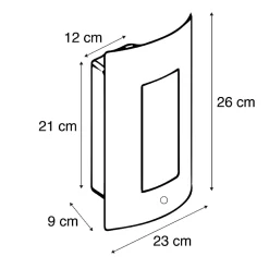 Applique murale d'extérieur en acier IP44 détecteur crépusculaire - Emmerald