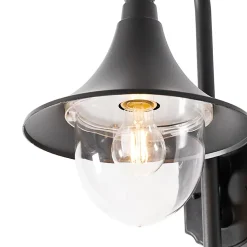 Applique murale d'extérieur classique noire IP44 - Daphne