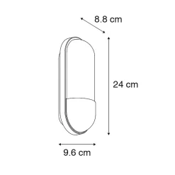 Applique murale d'extérieur moderne noire IP54 - Stockholm