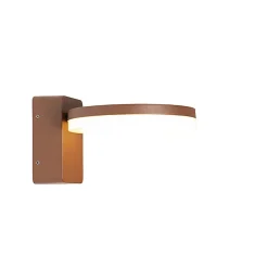 Applique murale d'extérieur moderne brun rouille avec LED IP54 - Esmee