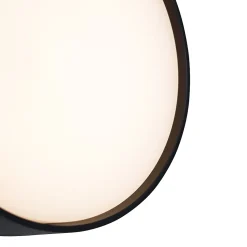 Applique murale d'extérieur moderne noire avec LED IP65 - Dop