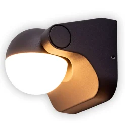 Applique murale d'extérieur LED 'Pallas' , en métal et plastique anthracite, avec LED intégrée