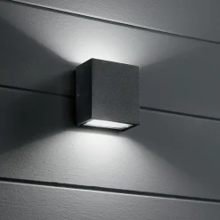 Applique murale d'extérieur LED Cubic Up & Down Blanc IP65, 3000K