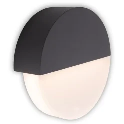 Applique murale d'extérieur LED 'SOBRIO' , en métal et plastique anthracite, avec LED intégrée