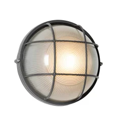 Applique murale d'extérieur industrielle gris foncé IP44 - Hanneke