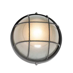 Applique murale d'extérieur industrielle gris foncé IP44 - Hanneke