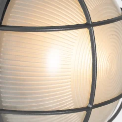 Applique murale d'extérieur industrielle gris foncé IP44 - Hanneke