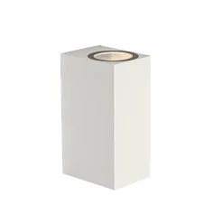 Applique murale d'extérieur moderne en plastique blanc 2 lumières - Baleno