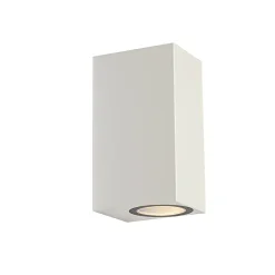 Applique murale d'extérieur moderne en plastique blanc 2 lumières - Baleno