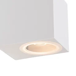 Applique murale d'extérieur moderne en plastique blanc - Baleno