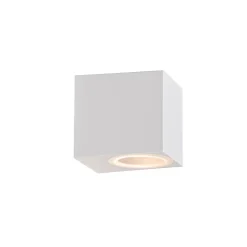 Applique murale d'extérieur moderne en plastique blanc - Baleno