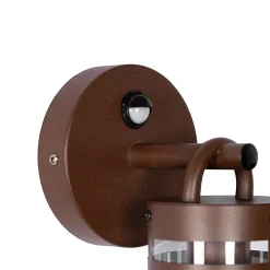 Applique murale d'extérieur brun rouille IP44 avec détecteur de mouvement - Ruben