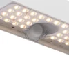 Applique murale d'extérieur blanche avec lumière dimmable et capteur solaire - Kayo