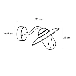 Applique murale d'extérieur vert foncé IP44 - Munich