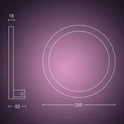 Applique murale dimmable 1400 lm IP20 20 W Philips Hue blanc