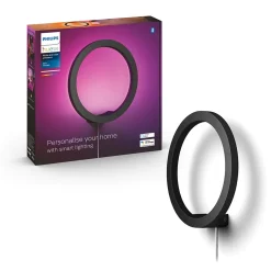 Applique murale dimmable 1400 lm IP20 20 W Philips Hue noir