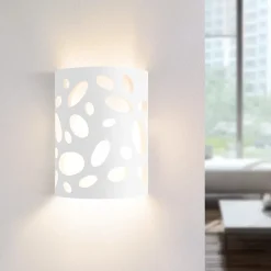 Applique murale d'intérieur NETTLIFE pour couloir - Éclairage vers le haut et vers le bas - Design moderne - E14